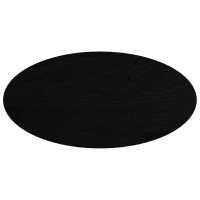 Produktbild för Bordsskiva mörkbrun 120x60x2 cm massiv ek oval