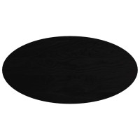 Produktbild för Bordsskiva mörkbrun 120x60x4 cm massiv ek oval