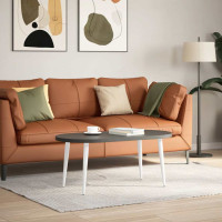 Produktbild för Soffbordsben koniska 4 st vita 42-43 cm stål