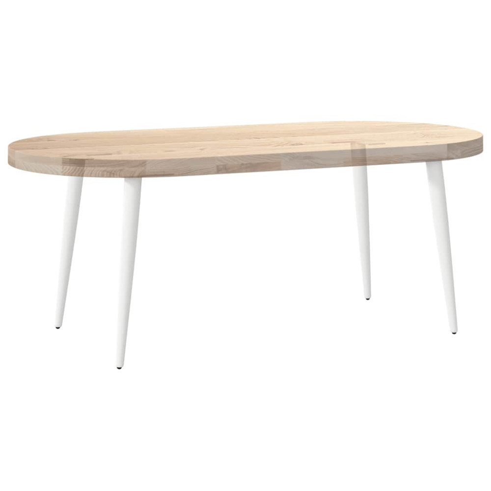 Produktbild för Soffbordsben koniska 4 st vita 42-43 cm stål