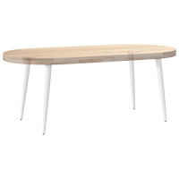 Produktbild för Soffbordsben koniska 4 st vita 42-43 cm stål
