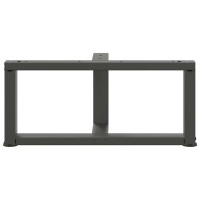 Produktbild för Soffbordsben T-formade 2 st antracit 70x25x(30-31) cm stål