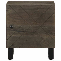 Produktbild för Sängbord 2 st svart 40x33x46 cm massivt mangoträ