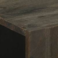 Produktbild för Skänk svart 60x33x75 cm massivt mangoträ
