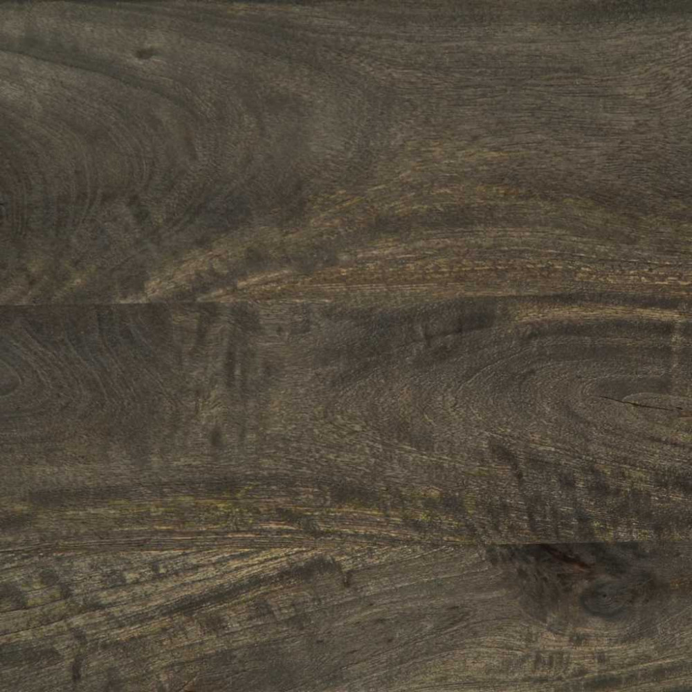 Produktbild för Soffbord svart 80x50x40 cm massivt mangoträ
