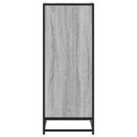 Produktbild för Skohylla grå sonoma 48x38x97,5 cm konstruerat trä