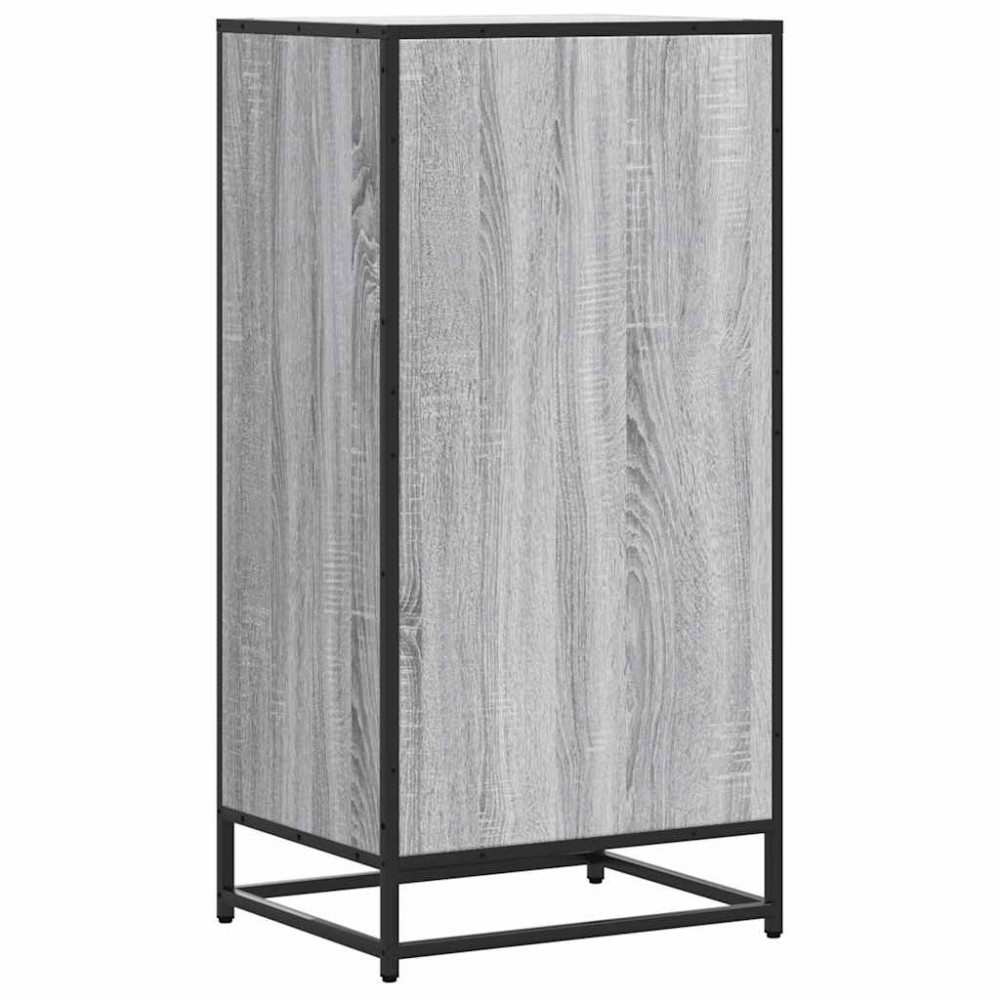 Produktbild för Skohylla grå sonoma 48x38x97,5 cm konstruerat trä