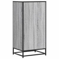 Produktbild för Skohylla grå sonoma 48x38x97,5 cm konstruerat trä
