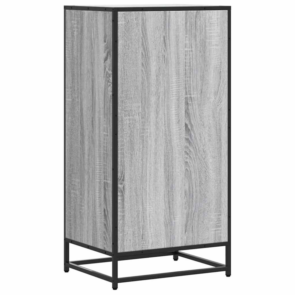 Produktbild för Skohylla grå sonoma 48x38x97,5 cm konstruerat trä
