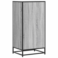 Produktbild för Skohylla grå sonoma 48x38x97,5 cm konstruerat trä