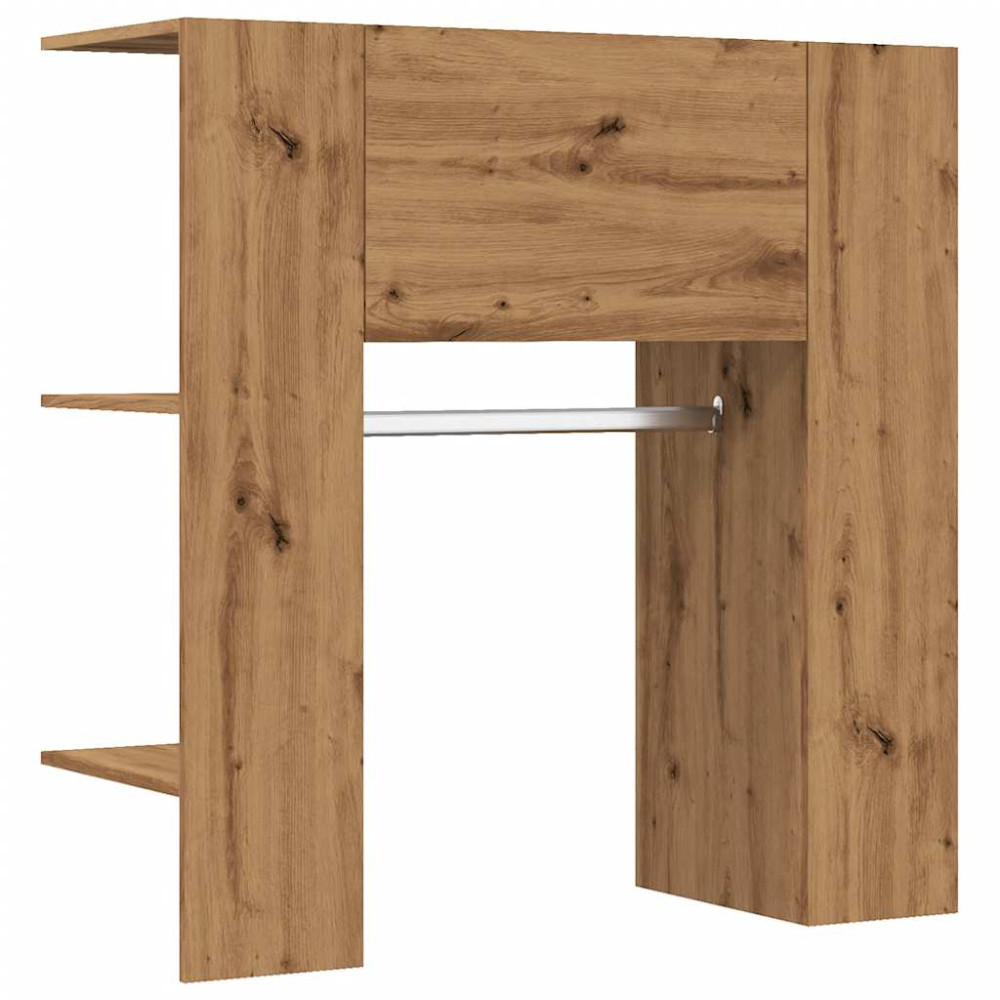 Produktbild för Hallskåp artisan ek 97,5x37x99 cm konstruerat trä