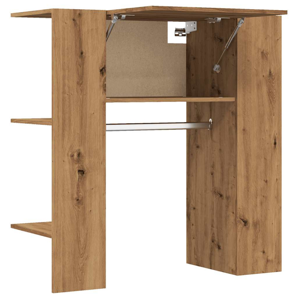 Produktbild för Hallskåp artisan ek 97,5x37x99 cm konstruerat trä