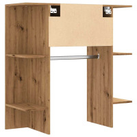 Produktbild för Hallskåp artisan ek 97,5x37x99 cm konstruerat trä