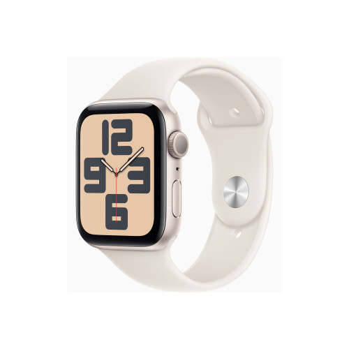 Apple Apple Watch SE (GPS) 2a generation - stjärnljusaluminium - smart klocka med sportband - starlight - 32 GB