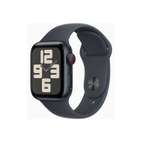 Produktbild för Apple Watch SE (GPS + Cellular) 2a generation - midnattsaluminium - smart klocka med sportband - midnatt - 32 GB