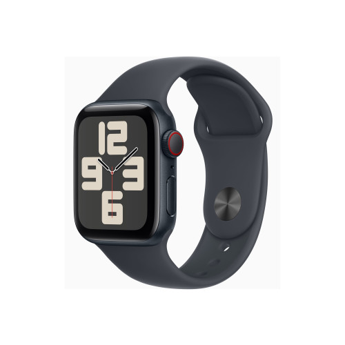 Apple Apple Watch SE (GPS + Cellular) 2a generation - midnattsaluminium - smart klocka med sportband - midnatt - 32 GB