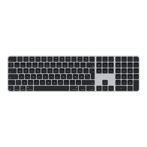 Apple Apple Magic Keyboard with Touch ID and Numeric Keypad - tangentbord - USB-C - QWERTY - dansk - svarta tangenter Inmatningsenhet