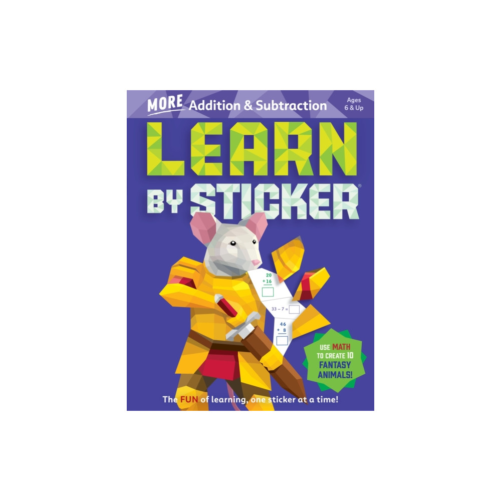 Produktbild för Learn by Sticker: More Addition & Subtraction (häftad, eng)