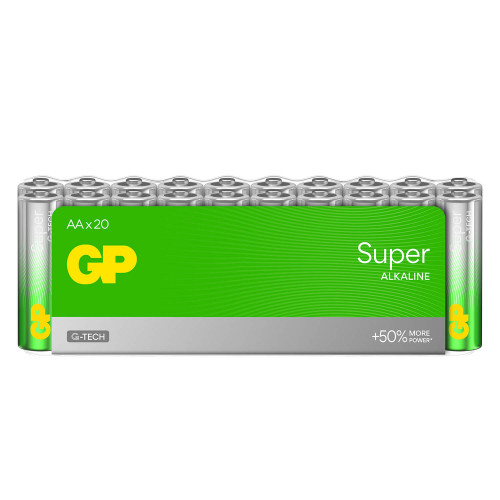 GP Super Alkaline Battery AA LR6 20-pack