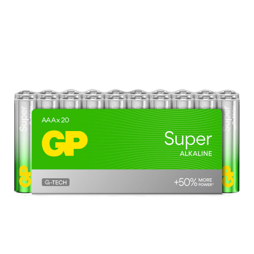 GP Super Alkaline Battery AAA LR03 20-pack