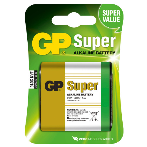 GP Alkaline Battery 3LR12/312A (4,5V) 1-pack