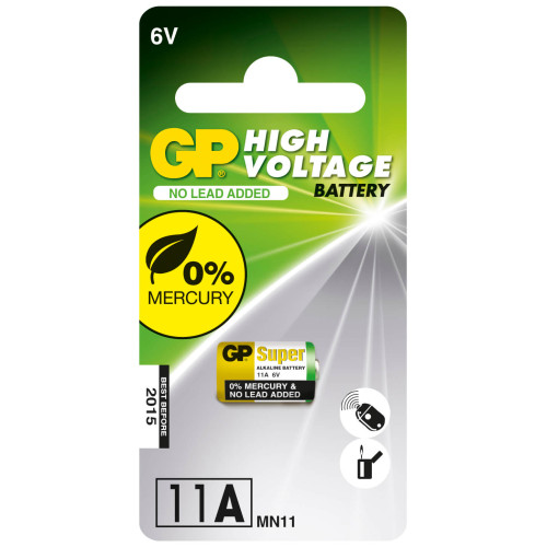 GP Alkaline Battery 11A/MN11 (6V) 1-pack