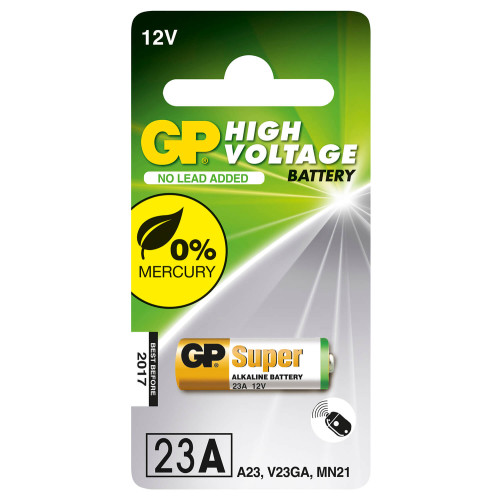 GP Alkaline Battery LRVO8/23A/MN21 (12V) 1-pack