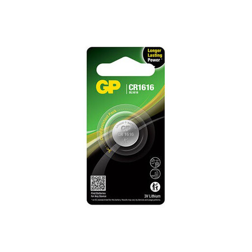 GP Lithium Coin Cell CR1616 1-pack