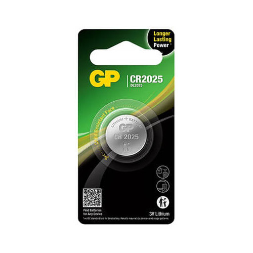 GP Lithium Coin Cell CR2025 1-pack