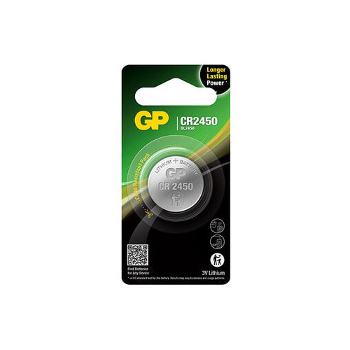 GP Lithium Coin Cell CR2450 1-pack