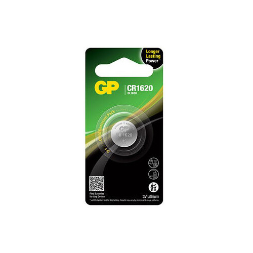 GP Lithium Coin Cell CR1620 1-pack