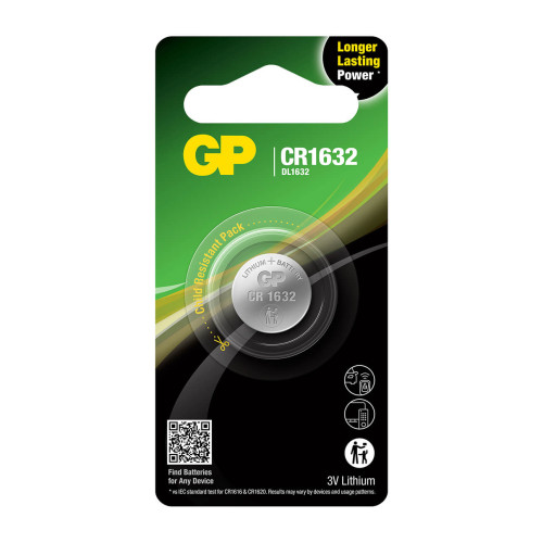 GP Lithium Coin Cell CR1632 1-pack