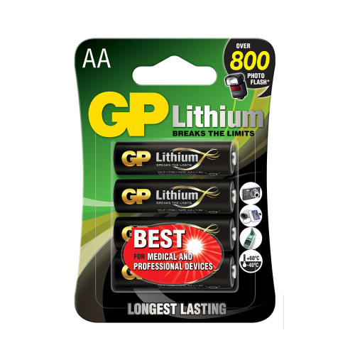 GP Lithium AA Battery 1,5V 4-pack