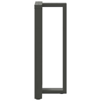 Produktbild för Barbordsben T-formad 2 st antracit 50x35x(101-102) cm stål