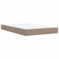 Produktbild för Ramsäng med bäddmadrass cappuccino 120x200 cm konstläder