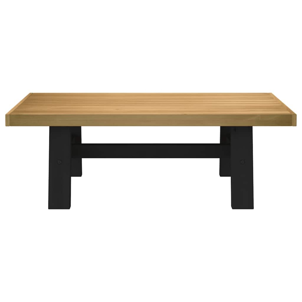 Produktbild för Soffbord NOAIN A-formade ben 120x60x40 cm massiv furu