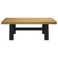Produktbild för Soffbord NOAIN A-formade ben 120x60x40 cm massiv furu
