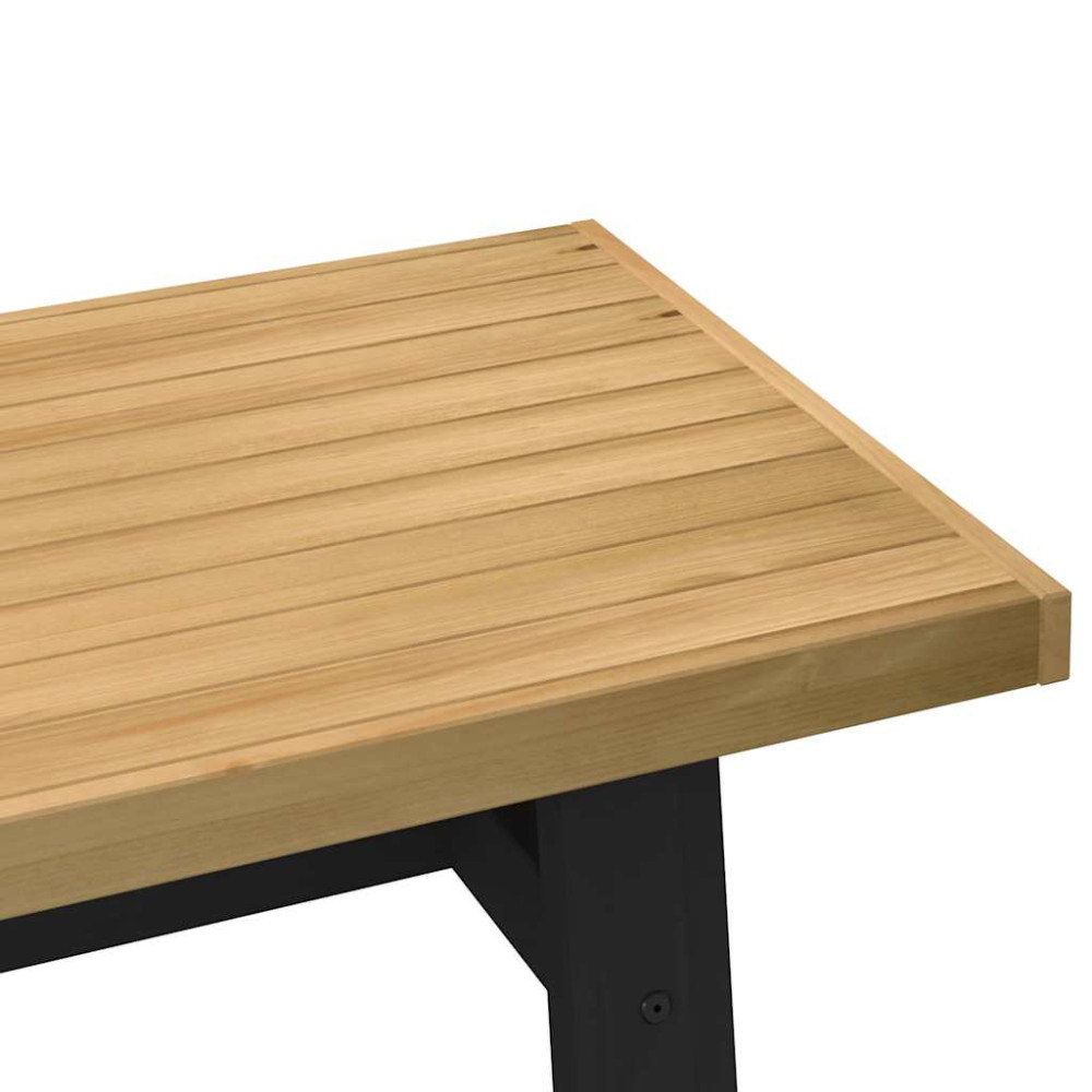 Produktbild för Soffbord NOAIN A-formade ben 120x60x40 cm massiv furu