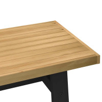 Produktbild för Soffbord NOAIN A-formade ben 120x60x40 cm massiv furu