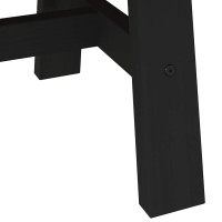 Produktbild för Soffbord NOAIN A-formade ben 120x60x40 cm massiv furu