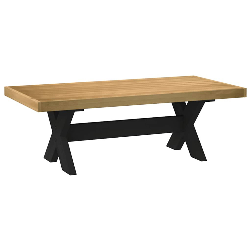 Produktbild för Soffbord NOAIN X-formade ben 120x60x40 cm massiv furu