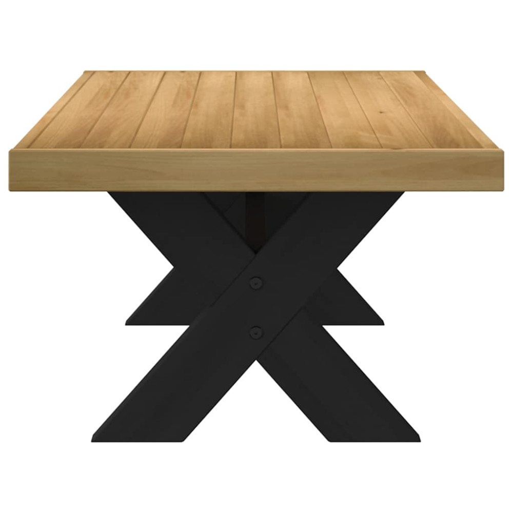 Produktbild för Soffbord NOAIN X-formade ben 120x60x40 cm massiv furu