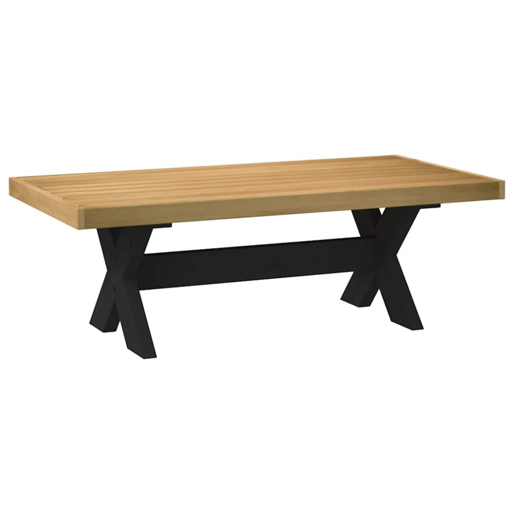 Produktbild för Soffbord NOAIN X-formade ben 120x60x40 cm massiv furu