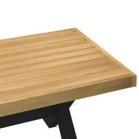 Produktbild för Soffbord NOAIN X-formade ben 120x60x40 cm massiv furu