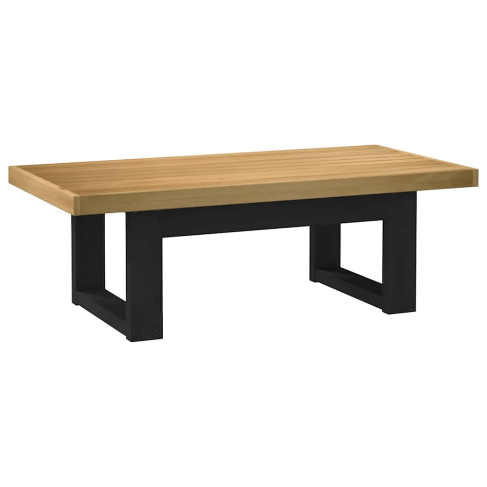 Produktbild för Soffbord NOAIN U-formade ben 120x60x40 cm massiv furu