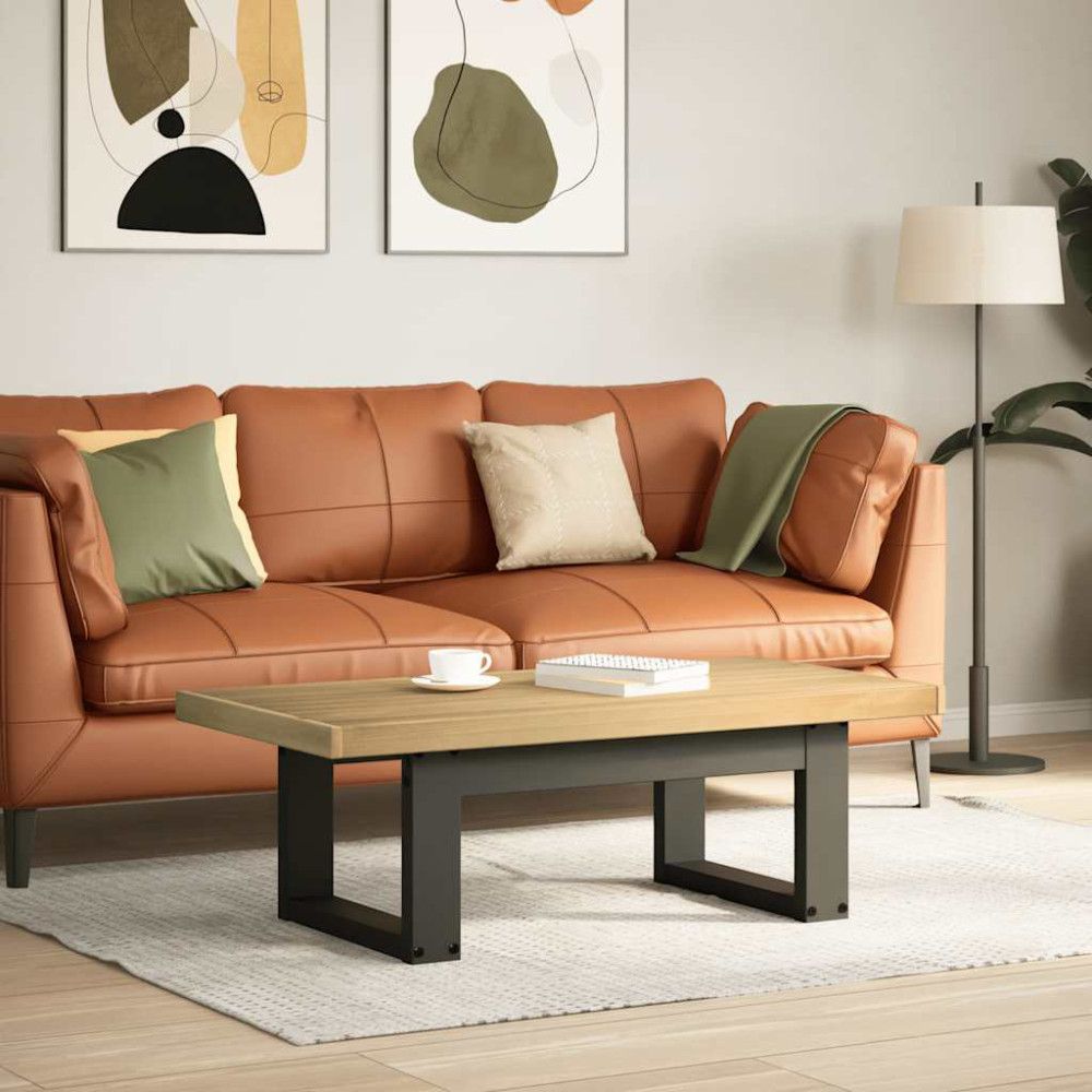 Produktbild för Soffbord NOAIN U-formade ben 120x60x40 cm massiv furu