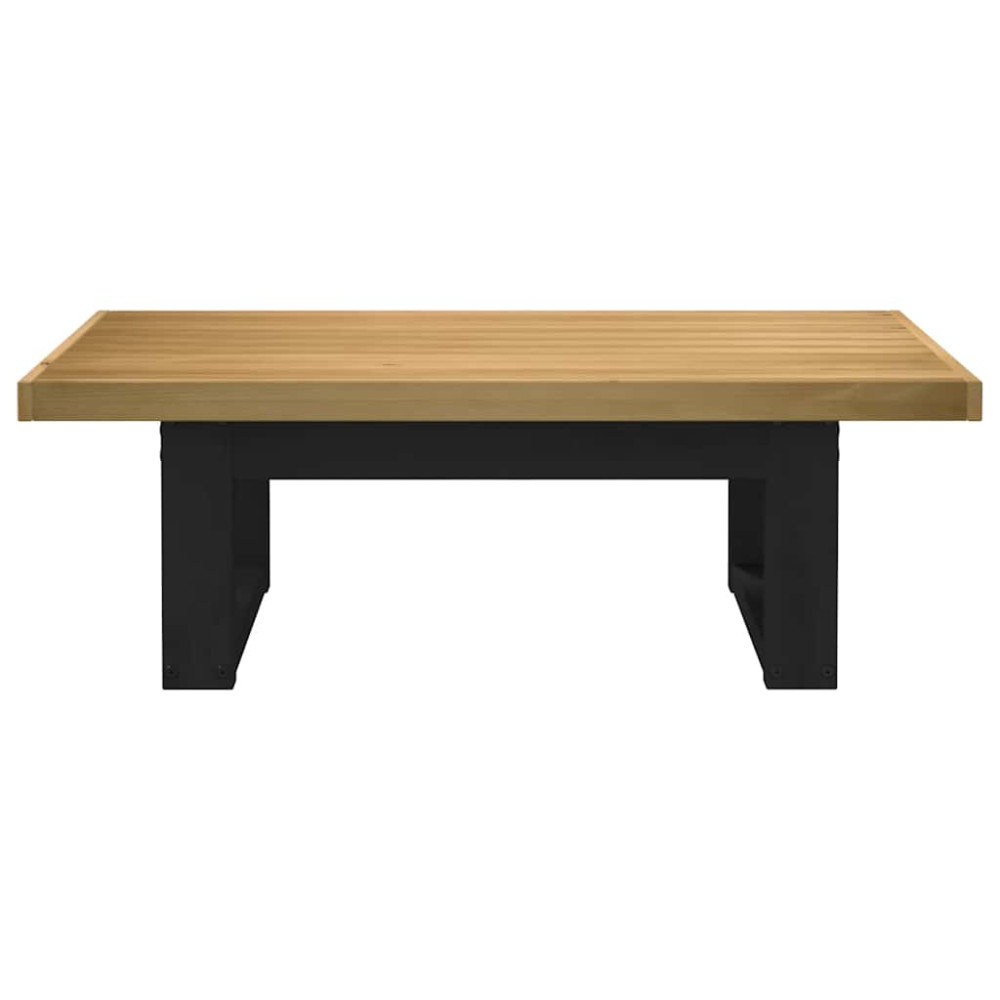 Produktbild för Soffbord NOAIN U-formade ben 120x60x40 cm massiv furu