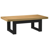 Produktbild för Soffbord NOAIN U-formade ben 120x60x40 cm massiv furu