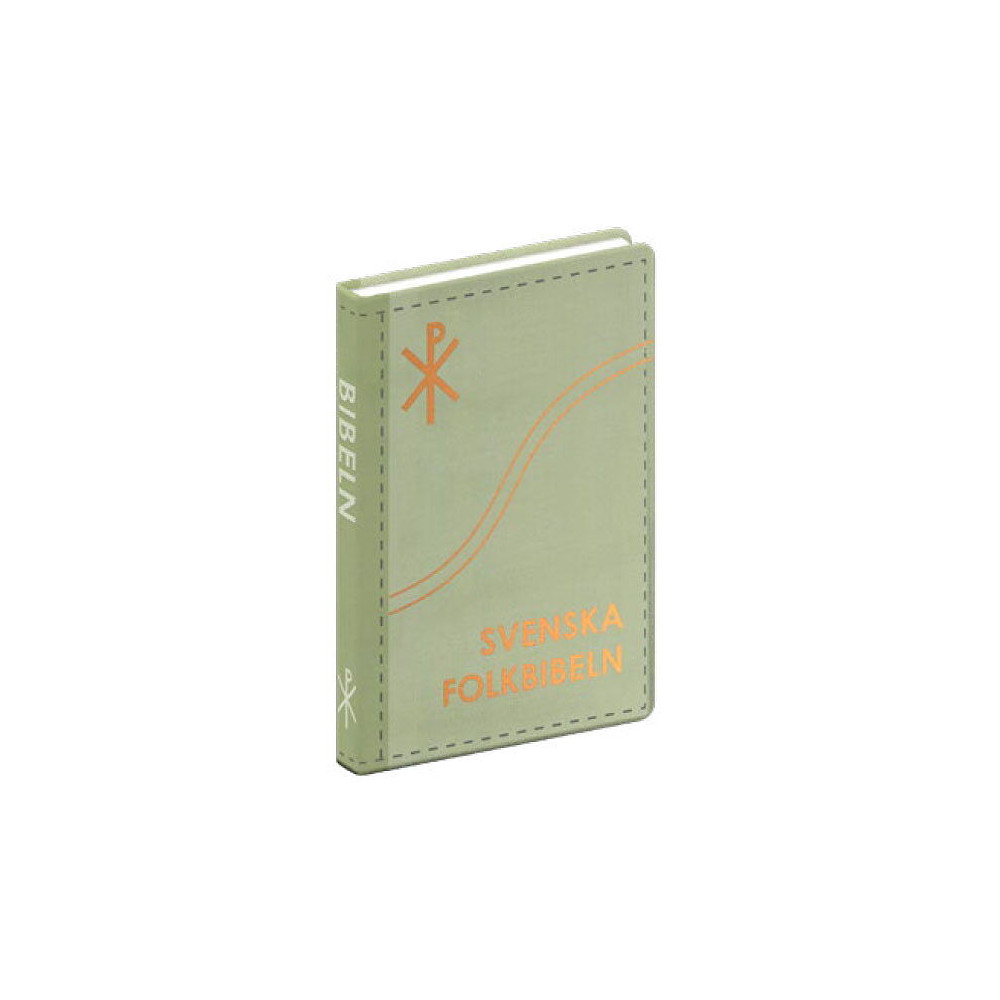 Produktbild för Svenska Folkbibeln 2015, slimline, grön linnestruktur (häftad)