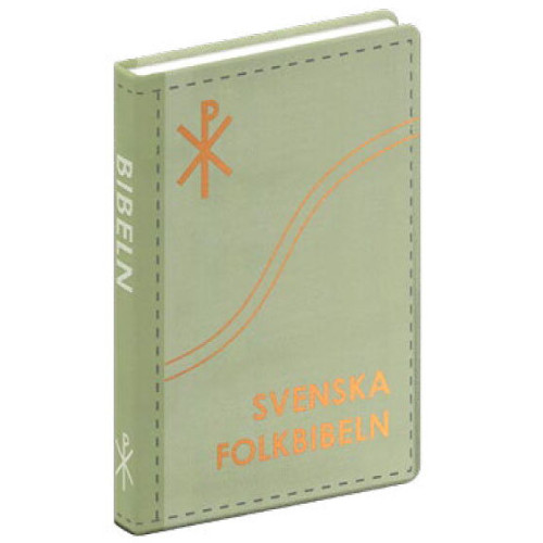 Folkbibeln, Svenska Svenska Folkbibeln 2015, slimline, grön linnestruktur (häftad)